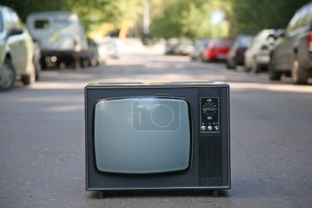 The old television set