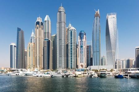 Skyscrapers In Dubai Marina District